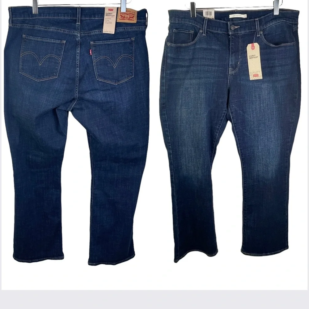 NWT Levi’s Sculpt Curvy Bootcut Mid Rise Stretch Jeans Women’s 18 Medium W34 L30